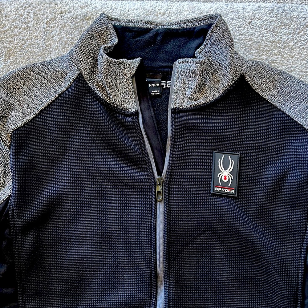 Spyder Mixed Media Zip Front Jacket - Picture 3 of 8